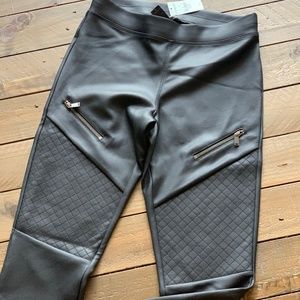 NWT - Faux Leather Express Moto Leggings - XS